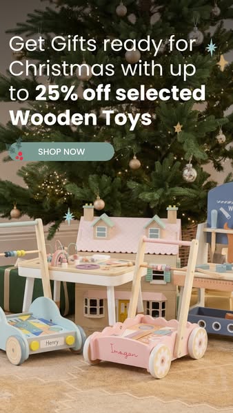 Up to 25% Off Wooden Toys