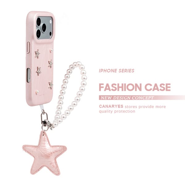 iPhone 3D Star Leather Case