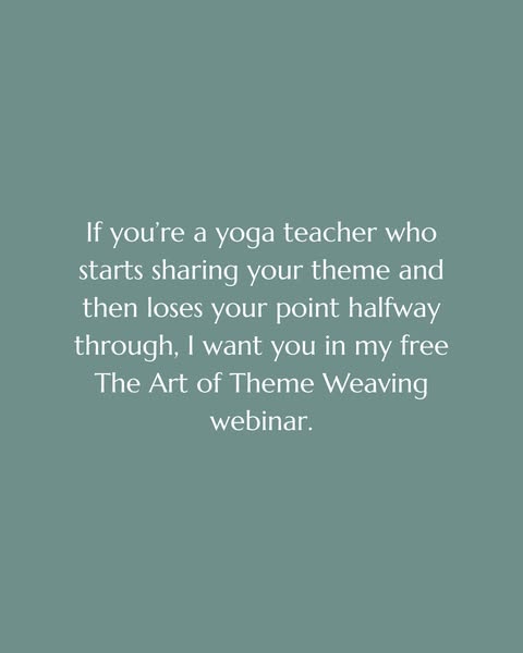 Free Webinar for Yoga Teachers