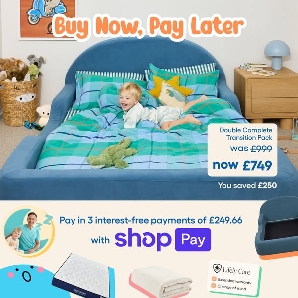 A softer first big-kid bed