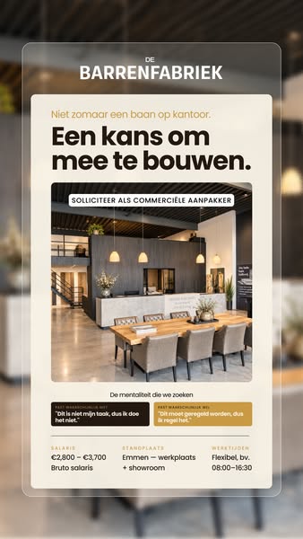 Commercieel talent gezocht