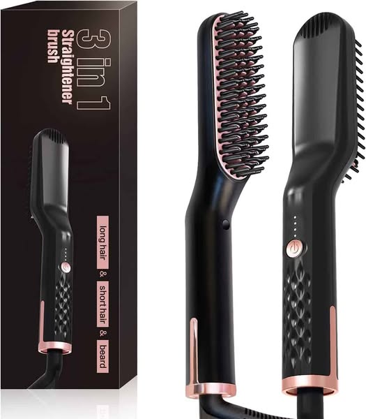 BEARD STRAIGHTENING COMB FOR MEN - Black