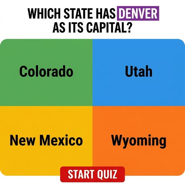 Can You Name The US State By Its Capital