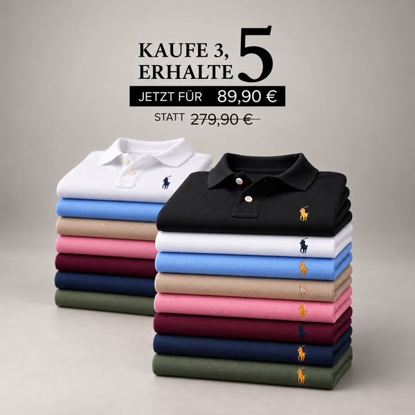 5 Premium Polo – nur 89,90€