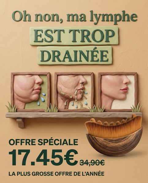 2 minutes par jour = peau plus ferme & moins de gonflements.