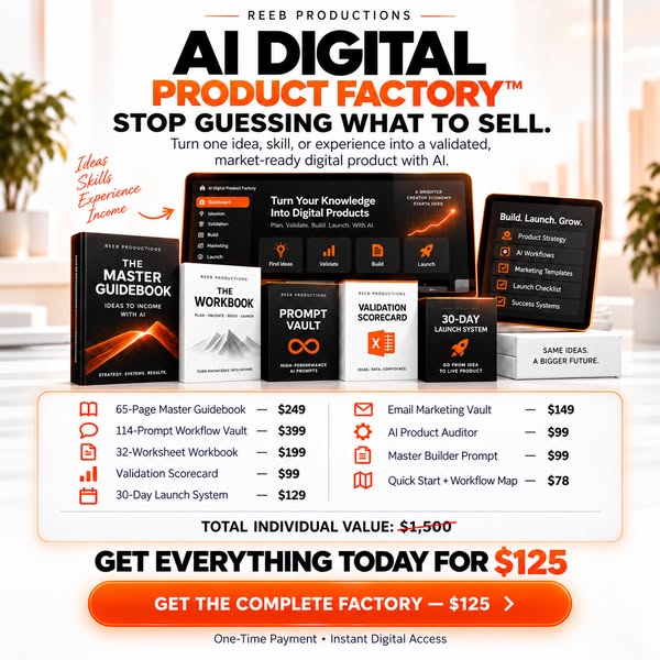 Turn One Idea Into a Sellable Digital Product