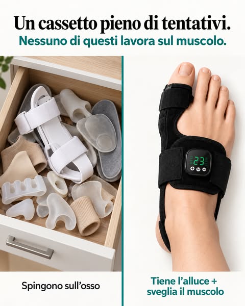 Stecca sull'osso. EMS sul muscolo.