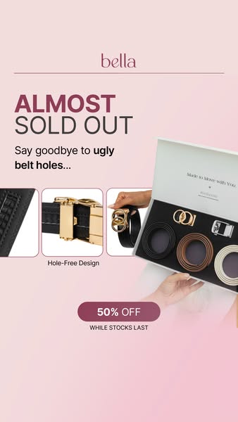 The Only Belt You’ll Ever Need. 50% Off!