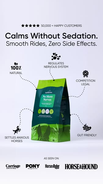 Calm Your Horse Naturally with No More Nerves!