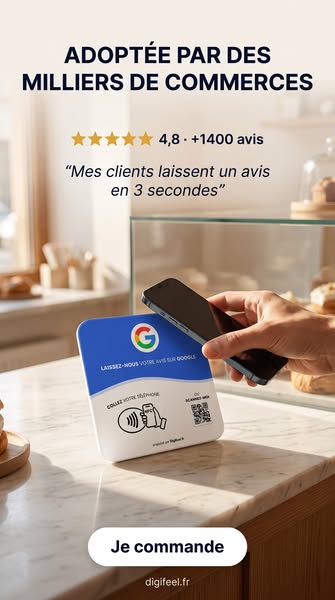 Plaque Avis Google Digifeel