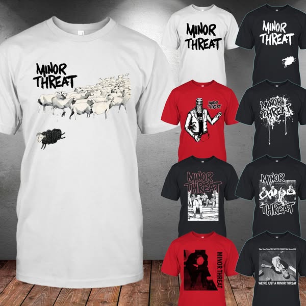 Minor Threat | Custom prints store | T-shirts, mugs, face masks, posters