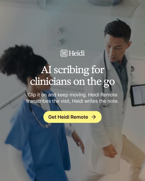AI scribing for clinicians on the go