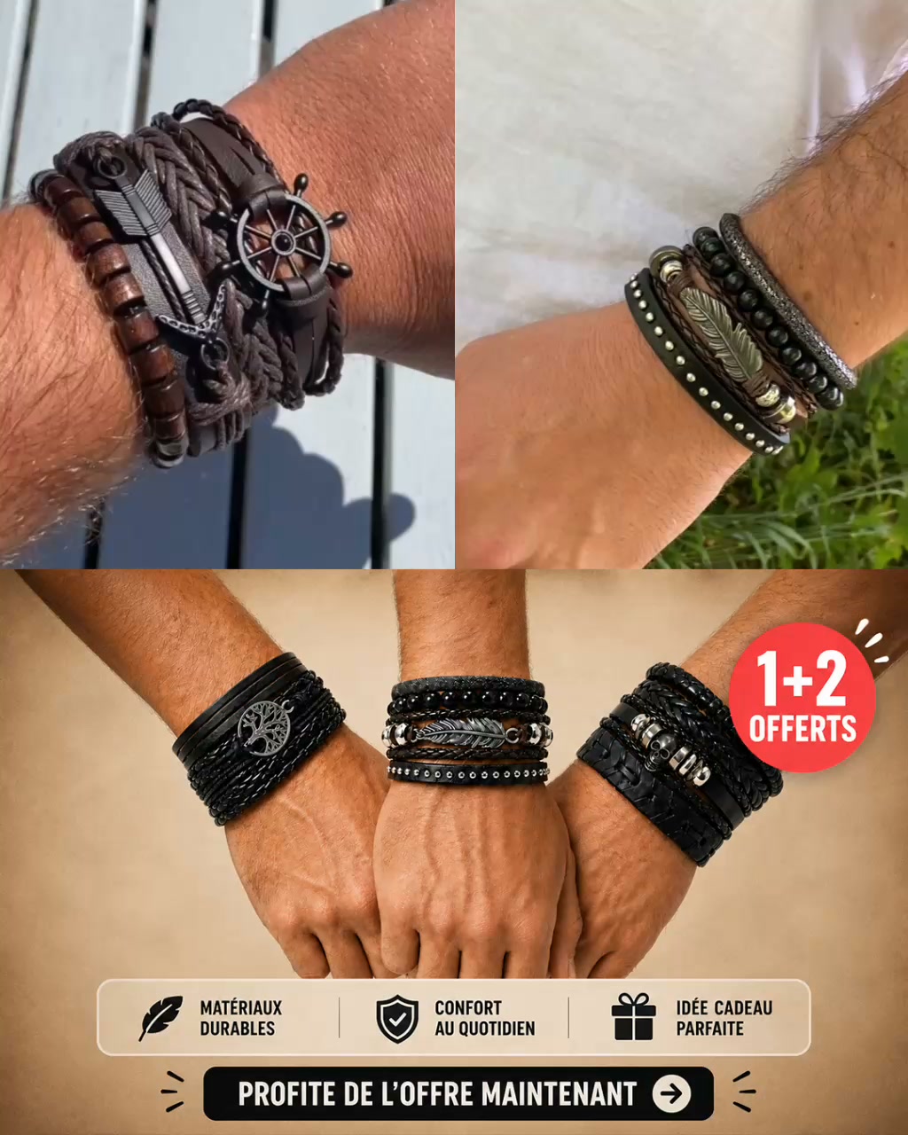 Mélange les différents bracelets (+ de 1000 combinaisons)