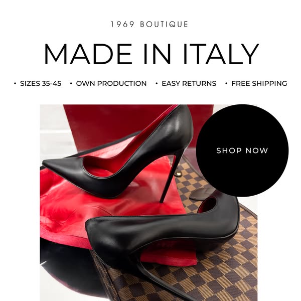 Made in Italy • Sizes 35–45
