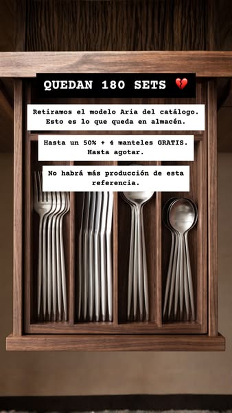 Aniversario Gatti - Set de Cuberteria
