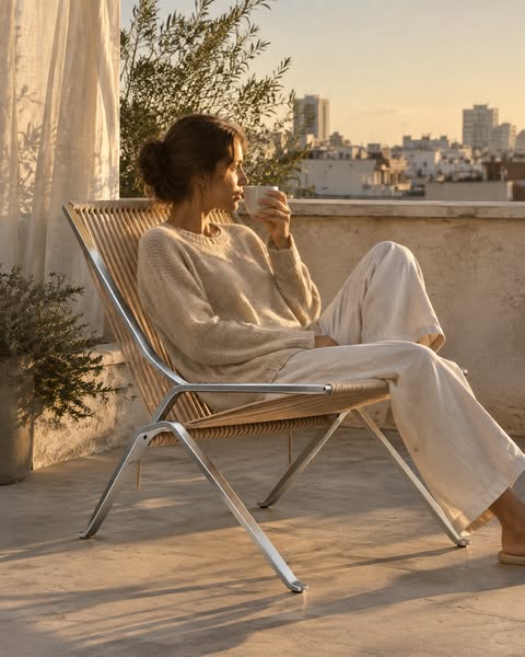 MOMO Handwoven Rope Lounge Chair