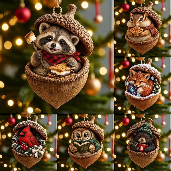 Christmas Hot Sale 37% Off -Handmade Animal Christmas Ornament - Chipmunk