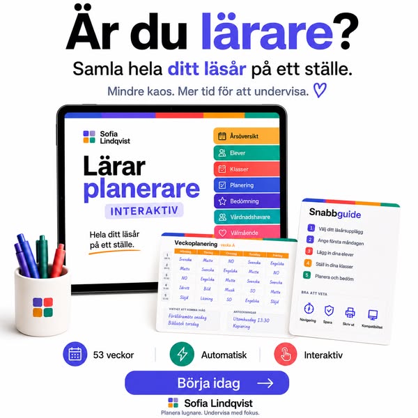 Samma planerare, nytt läsår