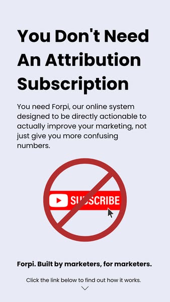 You don't need an attribution subscription