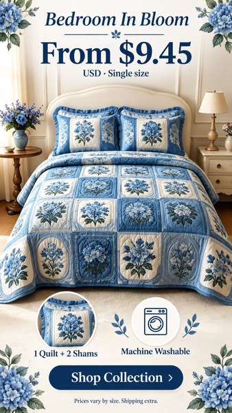 3-Piece Quilt Sets From $9.45