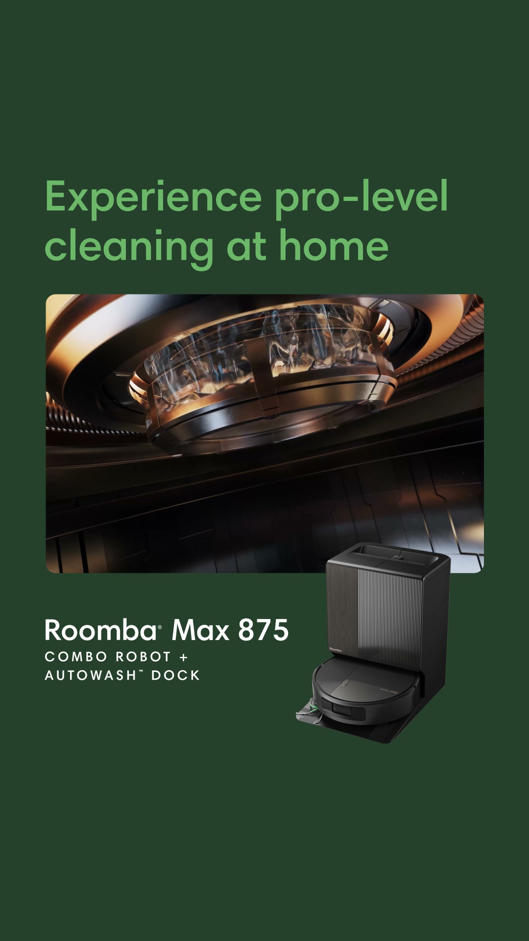 Roomba® Max 875 Combo Robot + AutoWash™ Dock