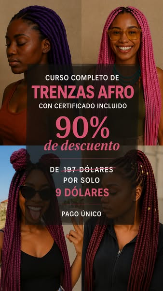 Domina +10 técnicas de trenzas por $9