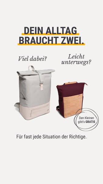 2in1-Rucksack geschenkt