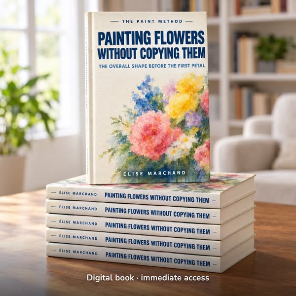 Painting Flowers Without Copying Them: the overall shape before the petal