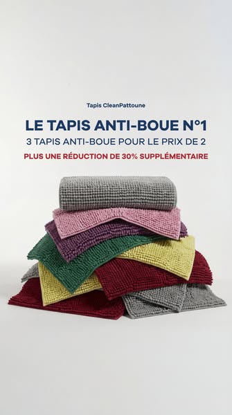 Finis les pattes sales