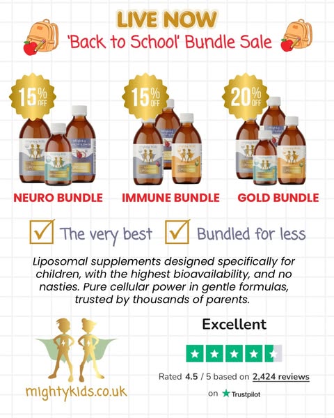Shop Children's Liposomal Vitamins | Mighty Kids UK