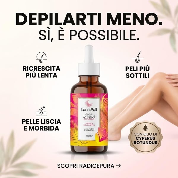 Addio peli sul viso
