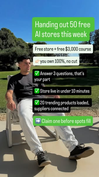 Free AI-Built Store in 10 Minutes