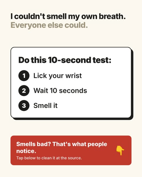 Resolving my bad breath saved my marriage.