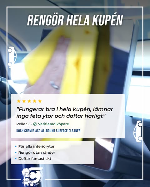 Rengör hela kupén
