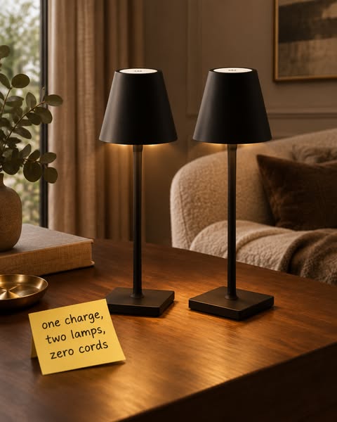 One Charge, Two Lamps, Total Freedom