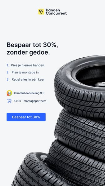 Tot 30% goedkopere autobanden
