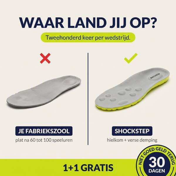 Je fabriekszool is plat. Voel maar.