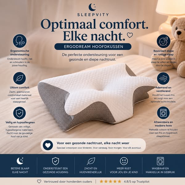 ErgoDream Hoofdkussen – Optimaal comfort