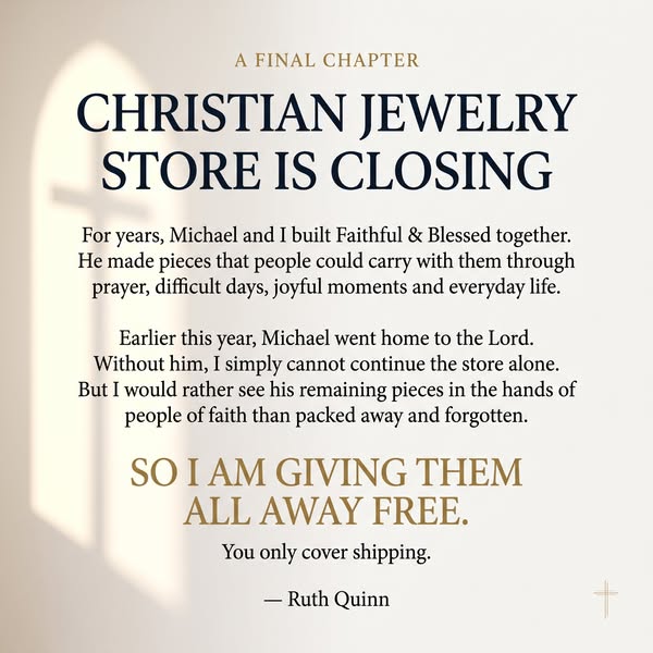 Christian Jewelry Store Closing