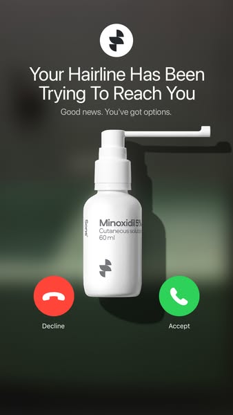 Your hairline. Your call.