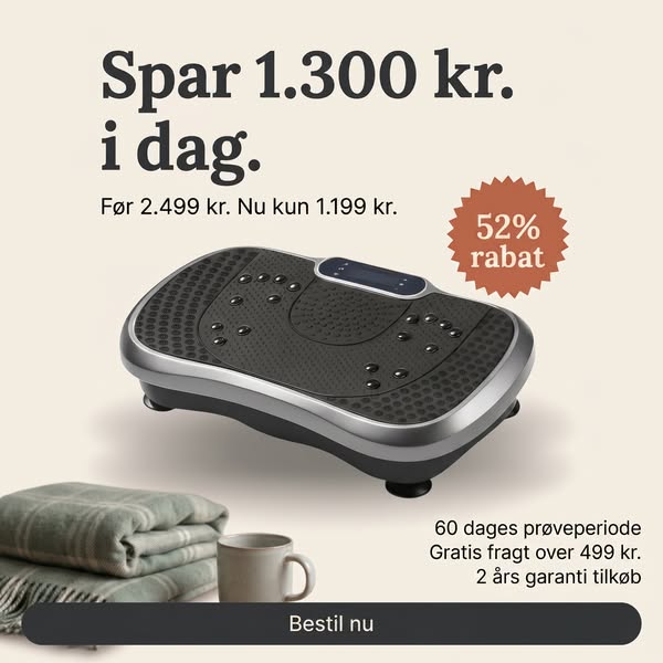 Spar 52% på vores vibrationstræner