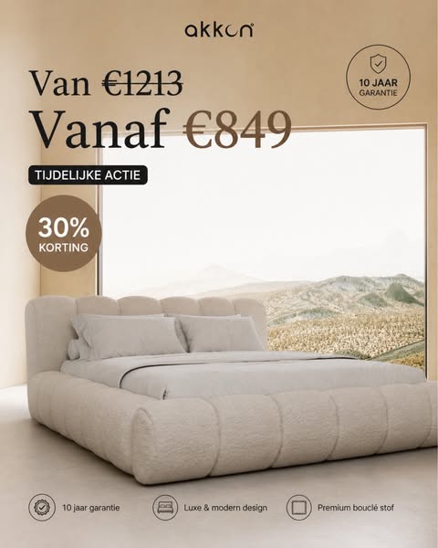 Nu -30% op de complete beddencollectie