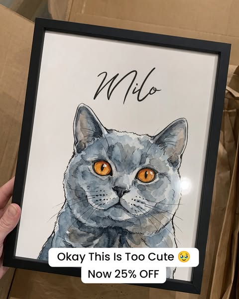 25% OFF Custom Pet Portraits