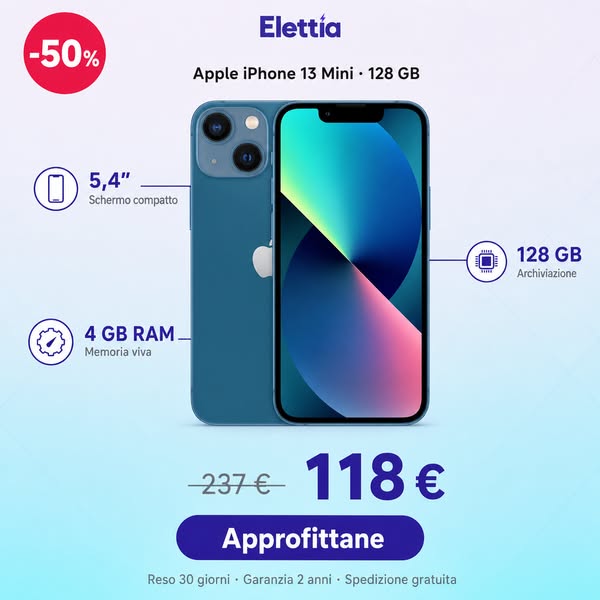 iPhone 13 Mini a metà