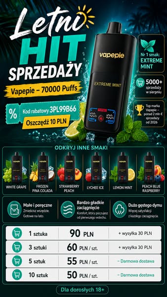 VAPEPIE 70K EXTREME MINT – hit smaku