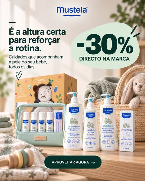 Mustela com 30% de Desconto
