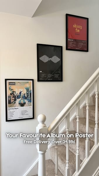 Any album. Framed. Ready to hang.