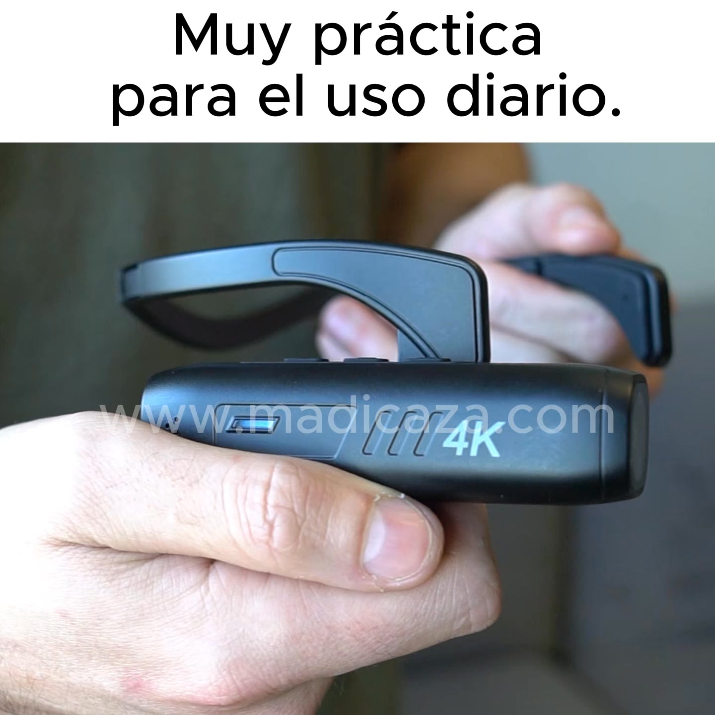 Grabación en primera persona con resolución Ultra HD 4K