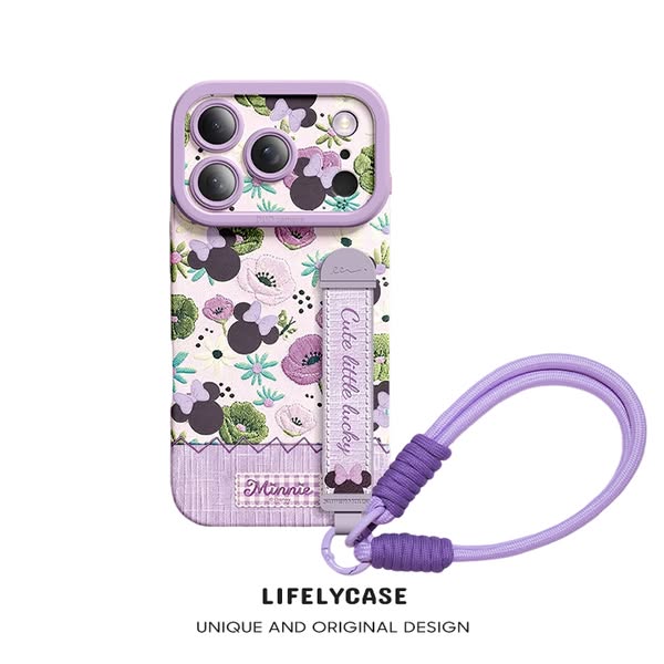 Cute Liquid silicone phone case with wristband design