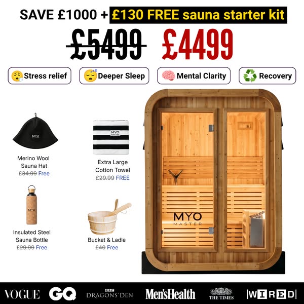 + FREE £130 SAUNA GIFT SET